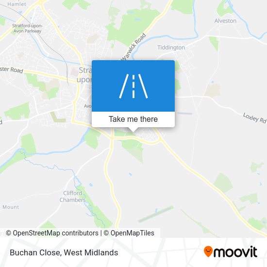 Buchan Close map