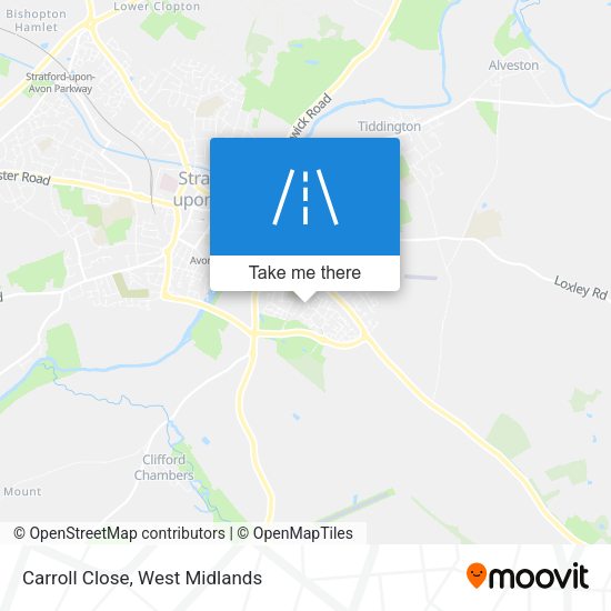 Carroll Close map