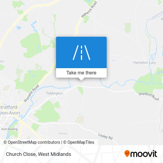Church Close map