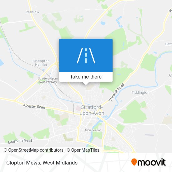 Clopton Mews map