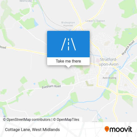 Cottage Lane map