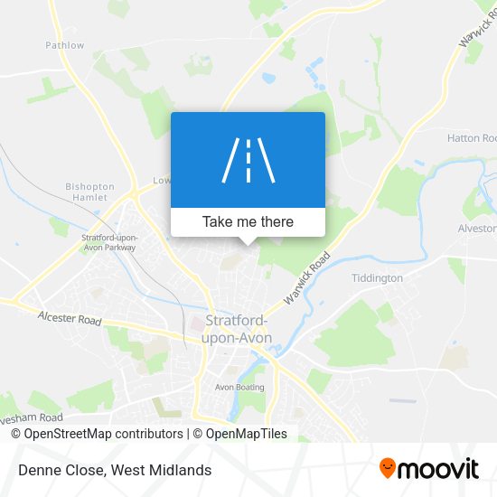 Denne Close map