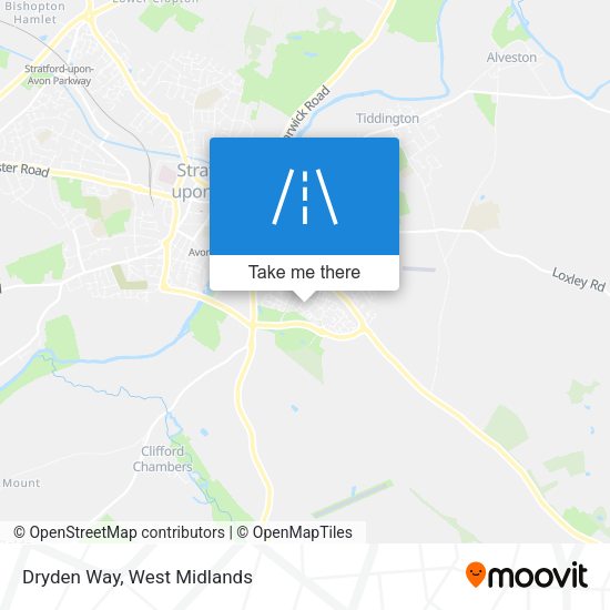 Dryden Way map
