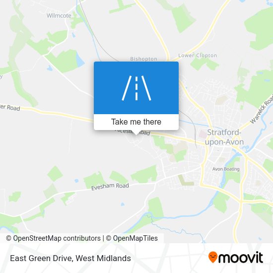 East Green Drive map