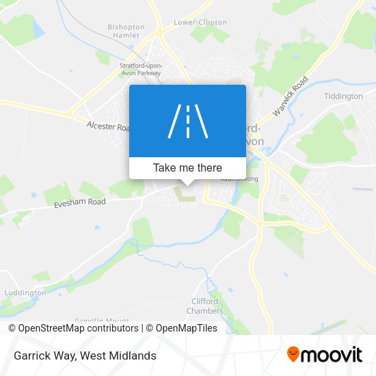Garrick Way map