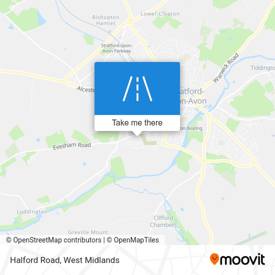 Halford Road map