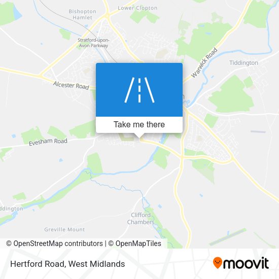 Hertford Road map