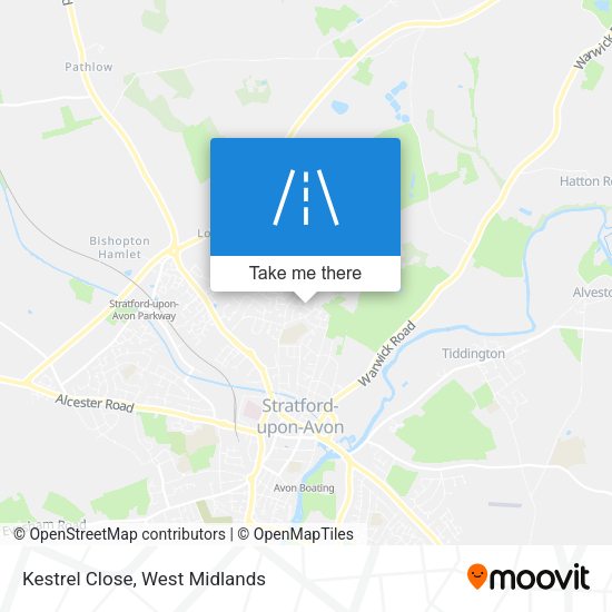 Kestrel Close map