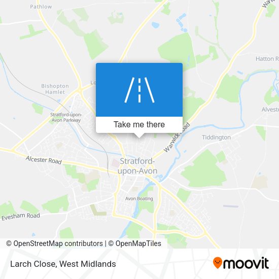 Larch Close map