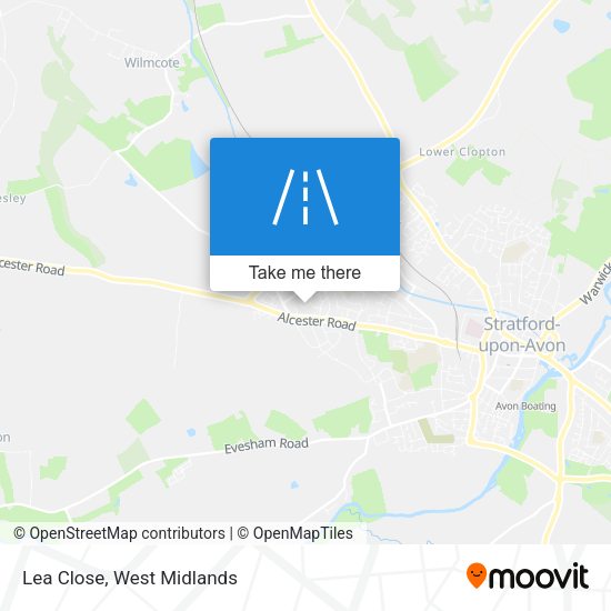 Lea Close map