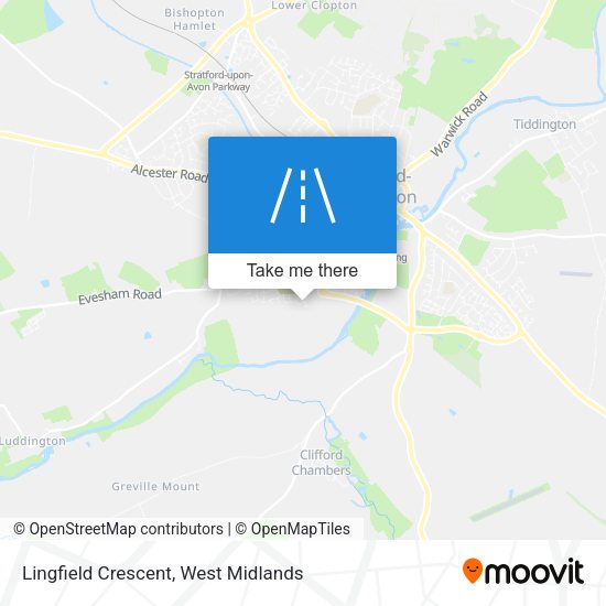 Lingfield Crescent map