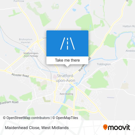Maidenhead Close map