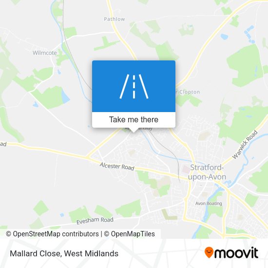 Mallard Close map