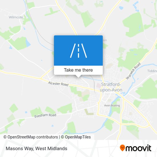 Masons Way map