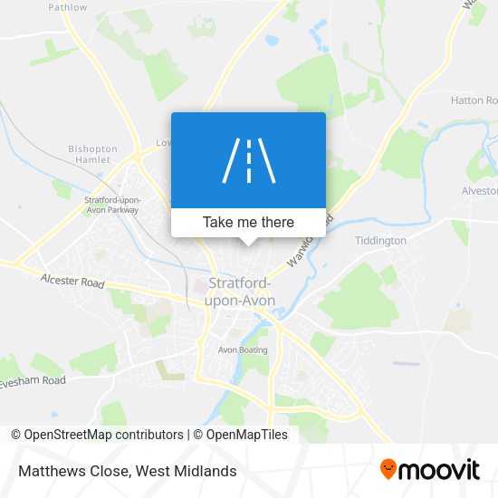 Matthews Close map