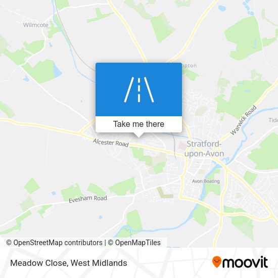Meadow Close map