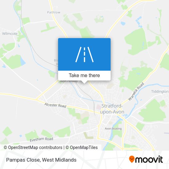 Pampas Close map