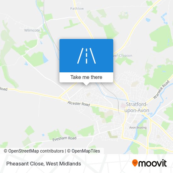 Pheasant Close map