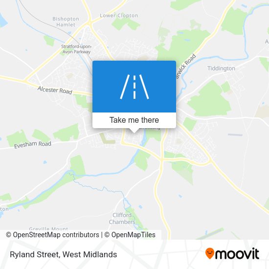 Ryland Street map