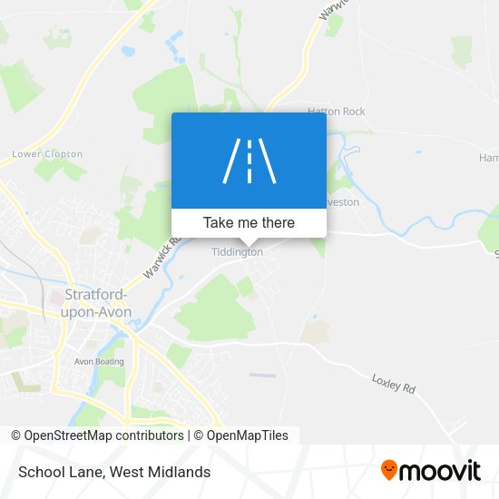 School Lane map