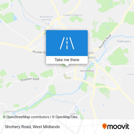 Shottery Road map
