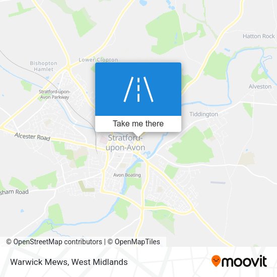 Warwick Mews map