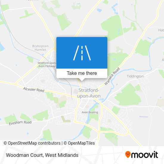 Woodman Court map