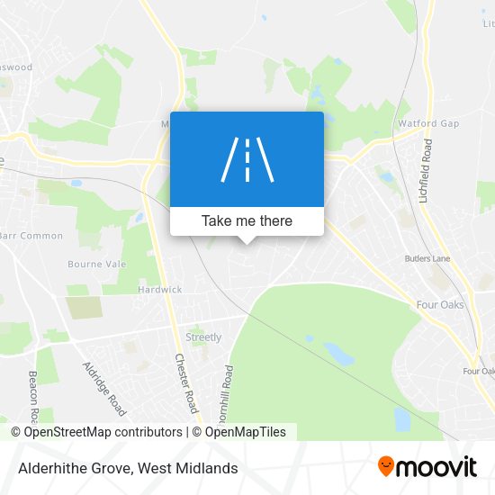 Alderhithe Grove map