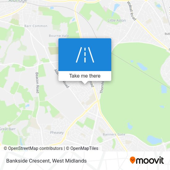 Bankside Crescent map
