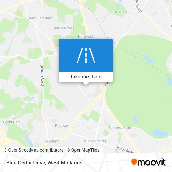 Blue Cedar Drive map