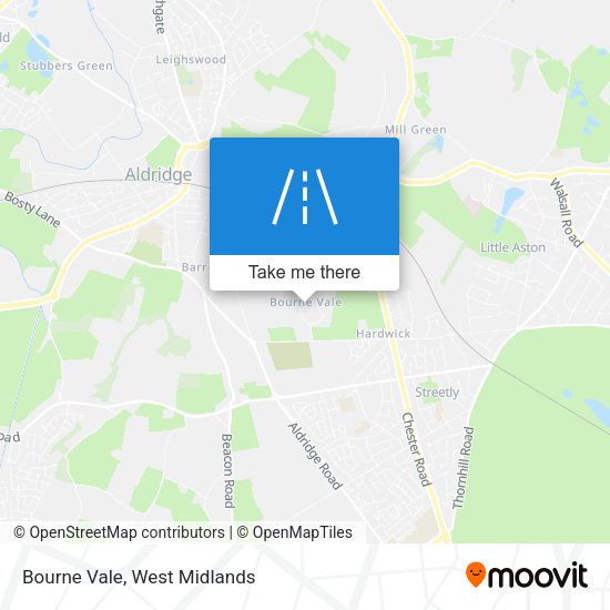 Bourne Vale map