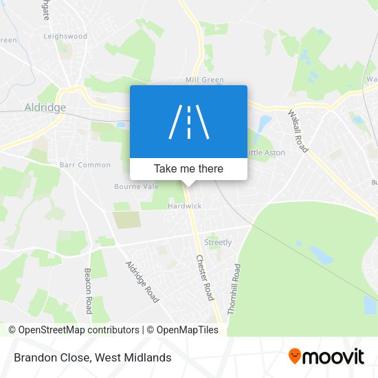 Brandon Close map