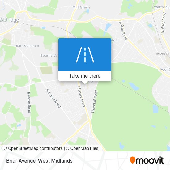 Briar Avenue map