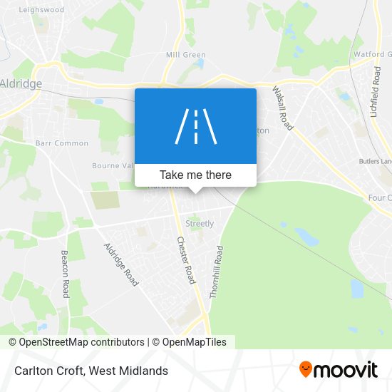 Carlton Croft map