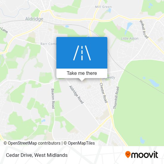 Cedar Drive map