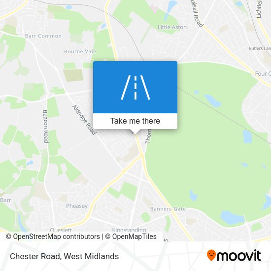 Chester Road map