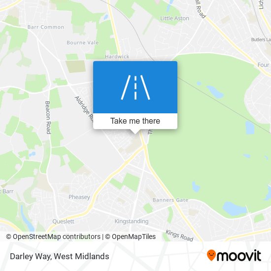 Darley Way map