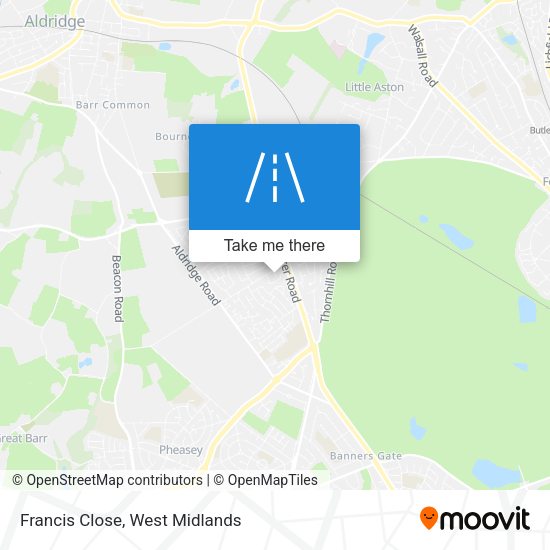 Francis Close map