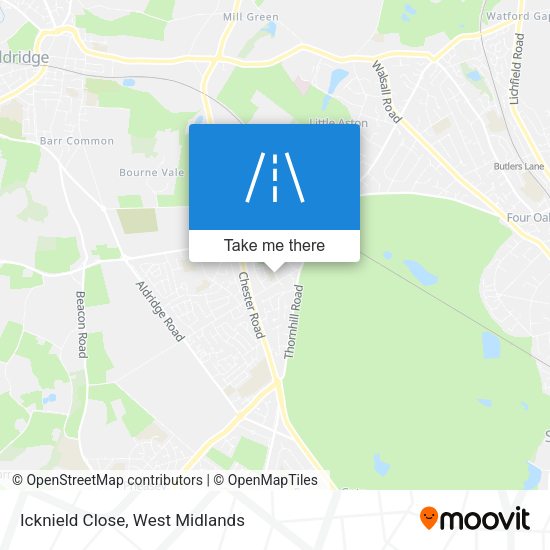 Icknield Close map