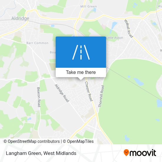Langham Green map