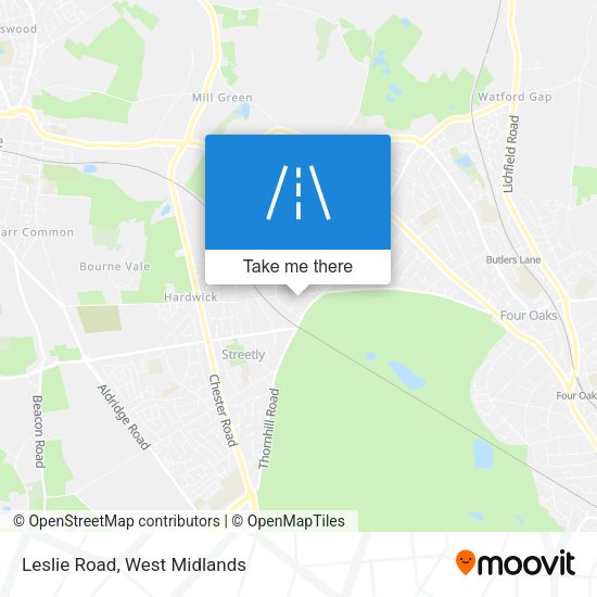 Leslie Road map