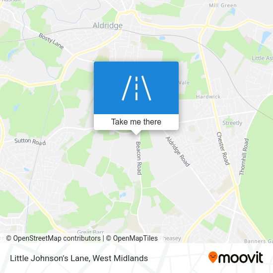 Little Johnson's Lane map