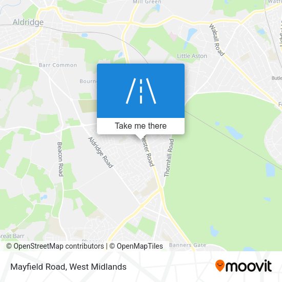 Mayfield Road map