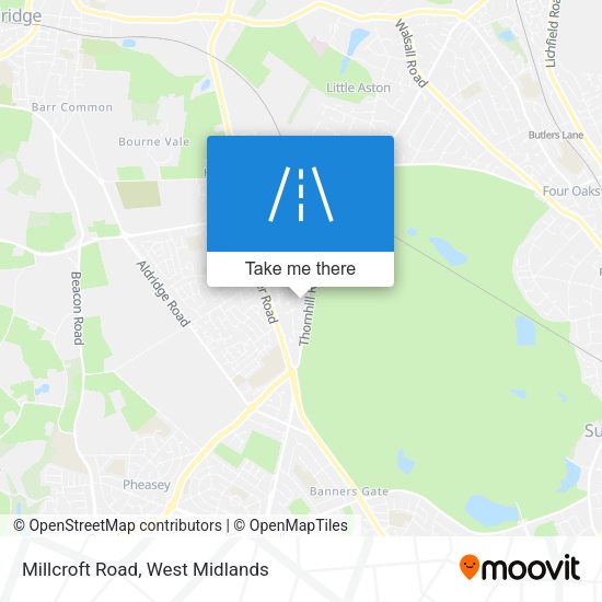Millcroft Road map