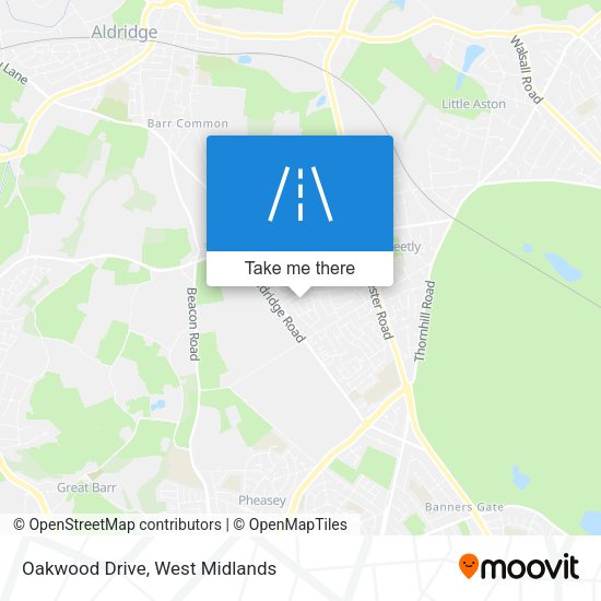 Oakwood Drive map