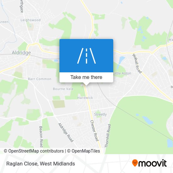 Raglan Close map