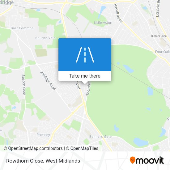 Rowthorn Close map