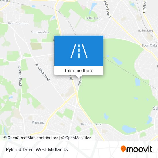 Ryknild Drive map