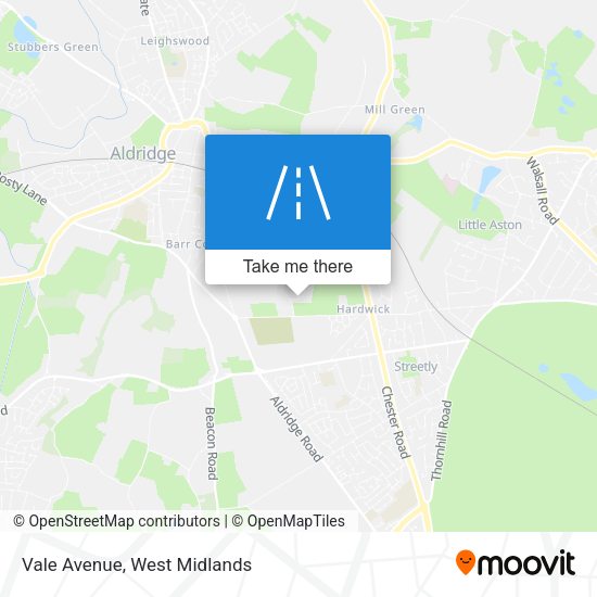 Vale Avenue map