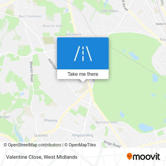 Valentine Close map